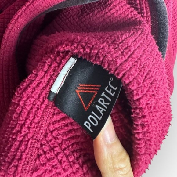 ARC'TERYX Delta AR long sleeve 1/2 half zip fuzzy fleece pullover magenta top M - Picture 8 of 8